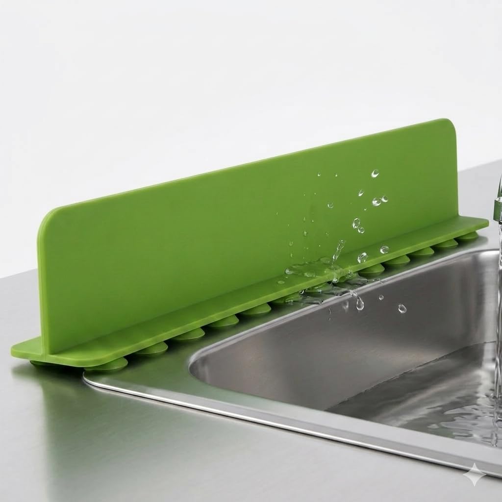 48CM Silicone Sink Splash Guard in Kitchen Sink Water Splash