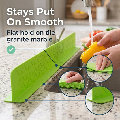 48CM Silicone Sink Splash Guard in Kitchen Sink Water Splash