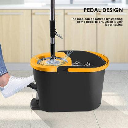 360° Spin Mop & Bucket Set with Wringer – Easy Wet & Dry Cleaning