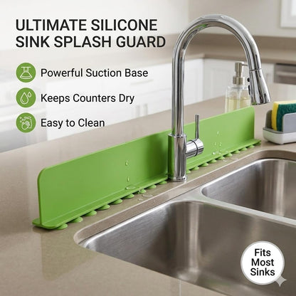 48CM Silicone Sink Splash Guard in Kitchen Sink Water Splash