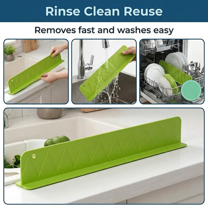 48CM Silicone Sink Splash Guard in Kitchen Sink Water Splash