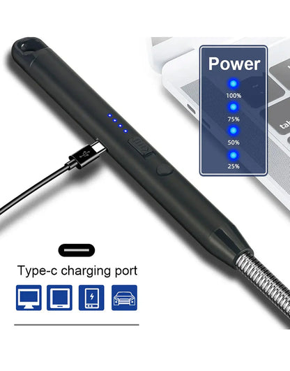 USB Rechargeable Electric Kitchen Lighter for Gas Stove & Outdoor BBQ Grilling