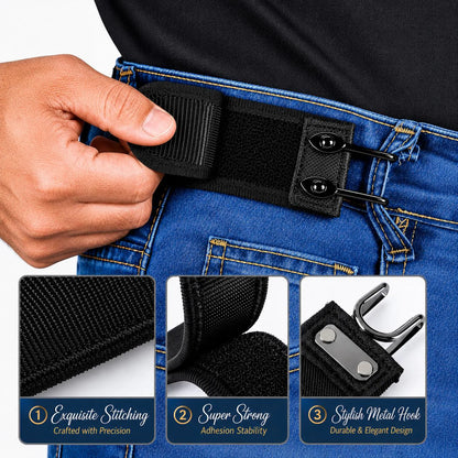Adjustable Waistband Tightener – No-Sew Pants Buckle